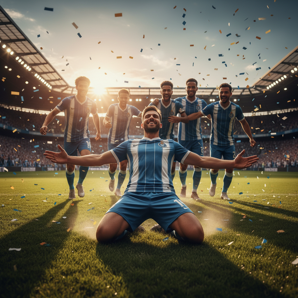 Saudi Arabia players celebrating their second goal against Argentina in the 2022 World Cup.