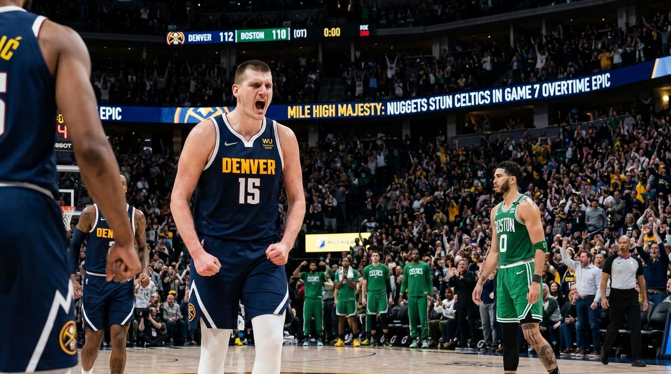 Mile High Majesty: Nuggets Stun Celtics in Game 7 Overtime Epic